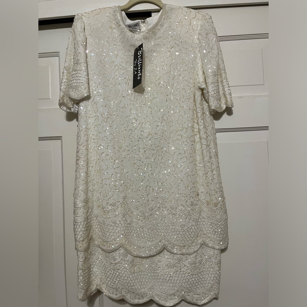 NWT Vintage sequin beaded dress